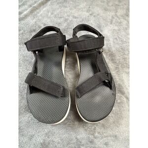Teva Women's Midform Universal Black Sandals Size 8 Platform Strap Sporty